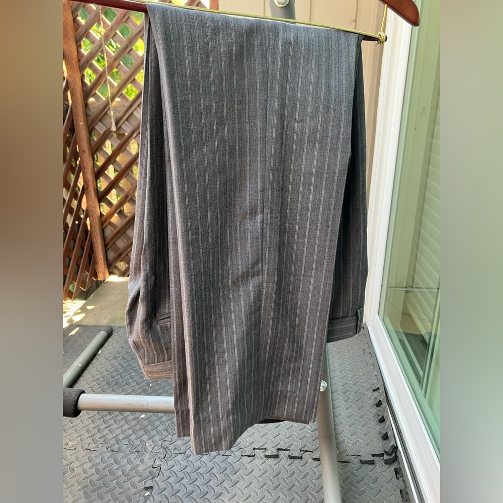 Pinstripe wool suit - Picture 2 of 8